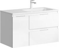 Aqwella Тумба Accent 90 ACC0109RW с умывальником Malaga 900L Mal.09.04.D