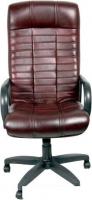 Кресло Деловая обстановка Атлант Стандарт (бордовый, кожа люкс)