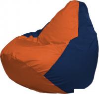 Кресло-мешок Flagman Груша Макси Г2.1-209 (оранжевый/тёмно-синий)