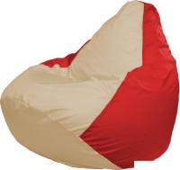 Кресло-мешок Flagman Груша Макси Г2.1-145 (светло-бежевый/красный)