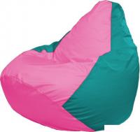 Кресло-мешок Flagman Груша Макси Г2.1-204 (розовый/бирюза)