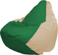 Кресло-мешок Flagman Груша Макси Г2.1-240 (зелёный/светло-бежевый)