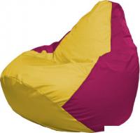 Кресло-мешок Flagman Груша Макси Г2.1-246 (жёлтый/фуксия)