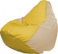 Кресло-мешок Flagman Груша Макси Г2.1-255 (жёлтый/светло-бежевый)