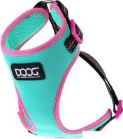 Шлея Doog Neoflex Rin Tin Tin HARTIN-M (бирюзовый с розовым кантом)