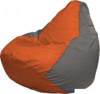 Кресло-мешок Flagman Груша Макси Г2.1-214 (оранжевый/серый)