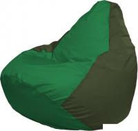 Кресло-мешок Flagman Груша Макси Г2.1-236 (зелёный/тёмный-оливковый)