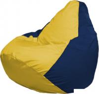 Кресло-мешок Flagman Груша Макси Г2.1-248 (жёлтый/тёмно-синий)