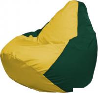 Кресло-мешок Flagman Груша Макси Г2.1-251 (жёлтый/тёмно-зелёный)