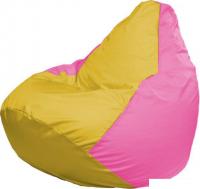 Кресло-мешок Flagman Груша Макси Г2.1-257 (жёлтый/розовый)