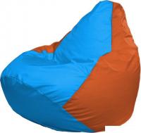 Кресло-мешок Flagman Груша Макси Г2.1-278 (голубой/оранжевый)