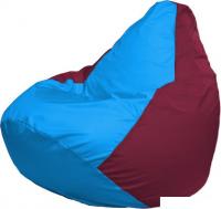 Кресло-мешок Flagman Груша Макси Г2.1-281 (голубой/бордовый)