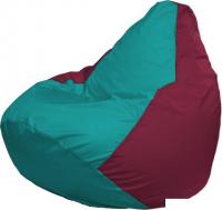 Кресло-мешок Flagman Груша Макси Г2.1-314 (бирюза/бордовый)