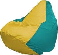 Кресло-мешок Flagman Груша Макси Г2.1-264 (жёлтый/бирюза)