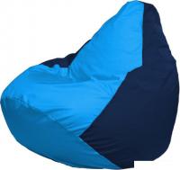 Кресло-мешок Flagman Груша Макси Г2.1-272 (голубой/тёмно-синий)