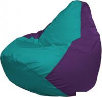Кресло-мешок Flagman Груша Макси Г2.1-285 (бирюза/фиолетовый)
