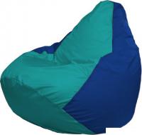 Кресло-мешок Flagman Груша Макси Г2.1-291 (бирюза/синий)
