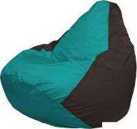 Кресло-мешок Flagman Груша Макси Г2.1-298 (бирюза/коричневый)