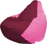 Кресло-мешок Flagman Груша Макси Г2.1-306 (бордовый/розовый)