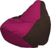 Кресло-мешок Flagman Груша Макси Г2.1-372 (фуксия/коричневый)