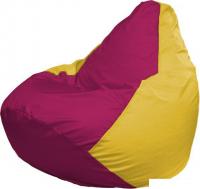 Кресло-мешок Flagman Груша Макси Г2.1-386 (фуксия/жёлтый)