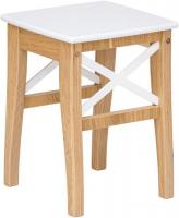 Табурет Folium Марк 1 T1O4902-R9003 (шпон дуба, белый)