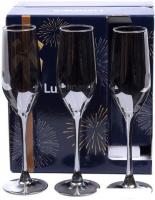 Набор бокалов для шампанского Luminarc Celeste. Shiny graphite P1564