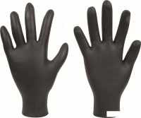 Нитриловые перчатки FORCH XL 100 шт (черный)