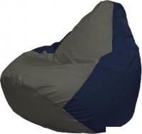 Кресло-мешок Flagman Груша Макси Г2.1-369 (тёмно-серый/тёмно-синий)
