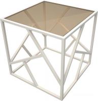 Журнальный столик RasGar Империал РСГР.001.000-0311 (белый/бронза)