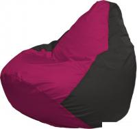 Кресло-мешок Flagman Груша Макси Г2.1-381 (фуксия/чёрный)