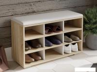 Банкетка Трия Тип 10 (дуб сонома/белый ясень)