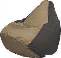 Кресло-мешок Flagman Груша Макси Г2.1-81 (тёмно-бежевый/тёмно-серый)