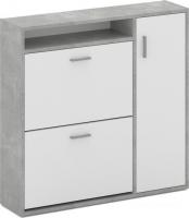 Тумба для обуви Империал Толедо-1 (ателье светлый/белый)