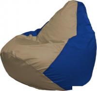 Кресло-мешок Flagman Груша Макси Г2.1-85 (темно-бежевый/синий)