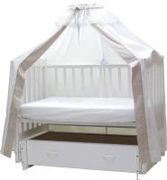 Балдахин на кроватку Топотушки Классик 111/8 (серый)