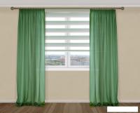 Комплект гардин Delfa Voile СТШ/Д-050 Voile/054 2x2.5 м (зеленый лайм, 2 шт)