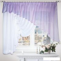 Тюль Nivasan Джульетта Hk.DG-L18 4x1.7 м (сирень, левая)