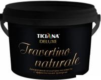 Декоративная штукатурка Ticiana Deluxe Travertino Naturale на извести (8 л)