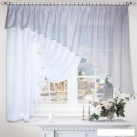 Тюль Nivasan Джульетта Hk.DG-L19 4x1.7 м (серый, левая)