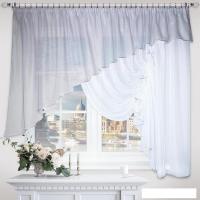 Тюль Nivasan Джульетта Hk.DG-P19 4x1.7 м (серый, правая)