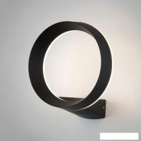 Уличный настенный светильник Elektrostandard Ring 1710 Techno LED (черный)