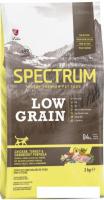 Сухой корм для кошек Spectrum Low Grain с курицей индейкой клюквой 2 кг