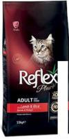 Сухой корм для кошек Reflex Plus Adult with Lamb and Rice 15 кг