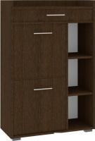 Тумба для обуви Кортекс-мебель Лара ТП4 км.02425 (венге темный)