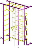 Детский спортивный комплекс Пионер 9Л (пурпурный/желтый)