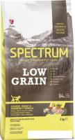 Сухой корм для кошек Spectrum Low Grain Kitten с курицей индейкой клюквой 2 кг