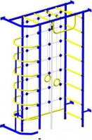 Детский спортивный комплекс Пионер 9 (синий/желтый)