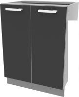 Шкаф напольный Интерлиния Компо НШ60р-2дв (антрацит)