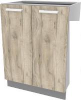 Шкаф напольный Интерлиния Компо НШ60р-2дв (дуб серый)